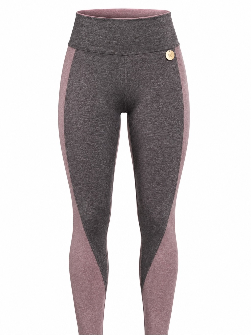 PINK Victoria Secret Two-Tone Heathered Pink Active Leggings - NEW